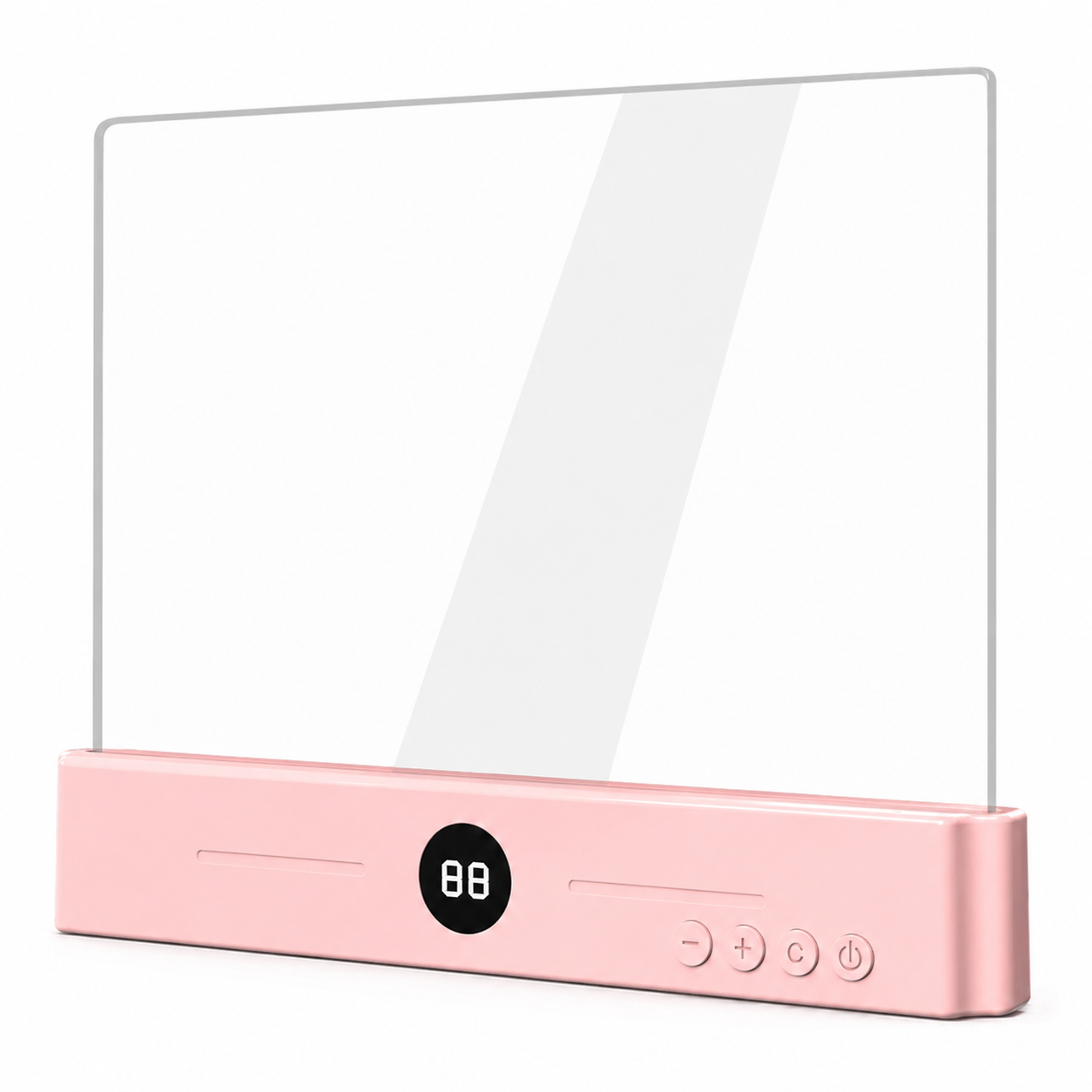 Pink PageLight reading screen